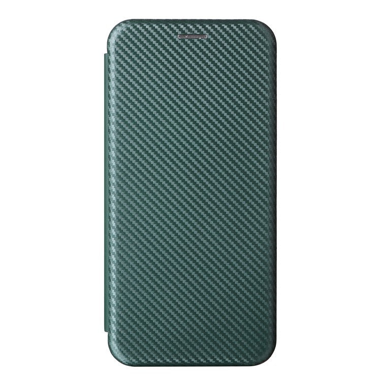 For OnePlus Nord 3 5G / Ace 2V Carbon Fiber Texture Leather Stand Phone Case Card Holder Phone Cover - Green