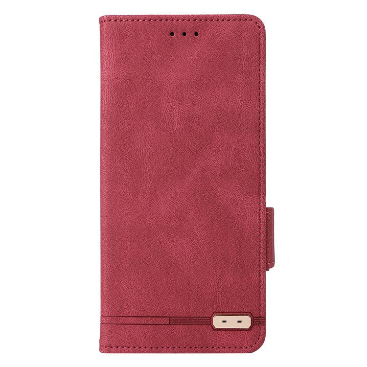 For OnePlus Nord 3 5G / Ace 2V Hardware Decor Wallet Stand Cover Magnetic PU Leather Anti-drop Case - Rose