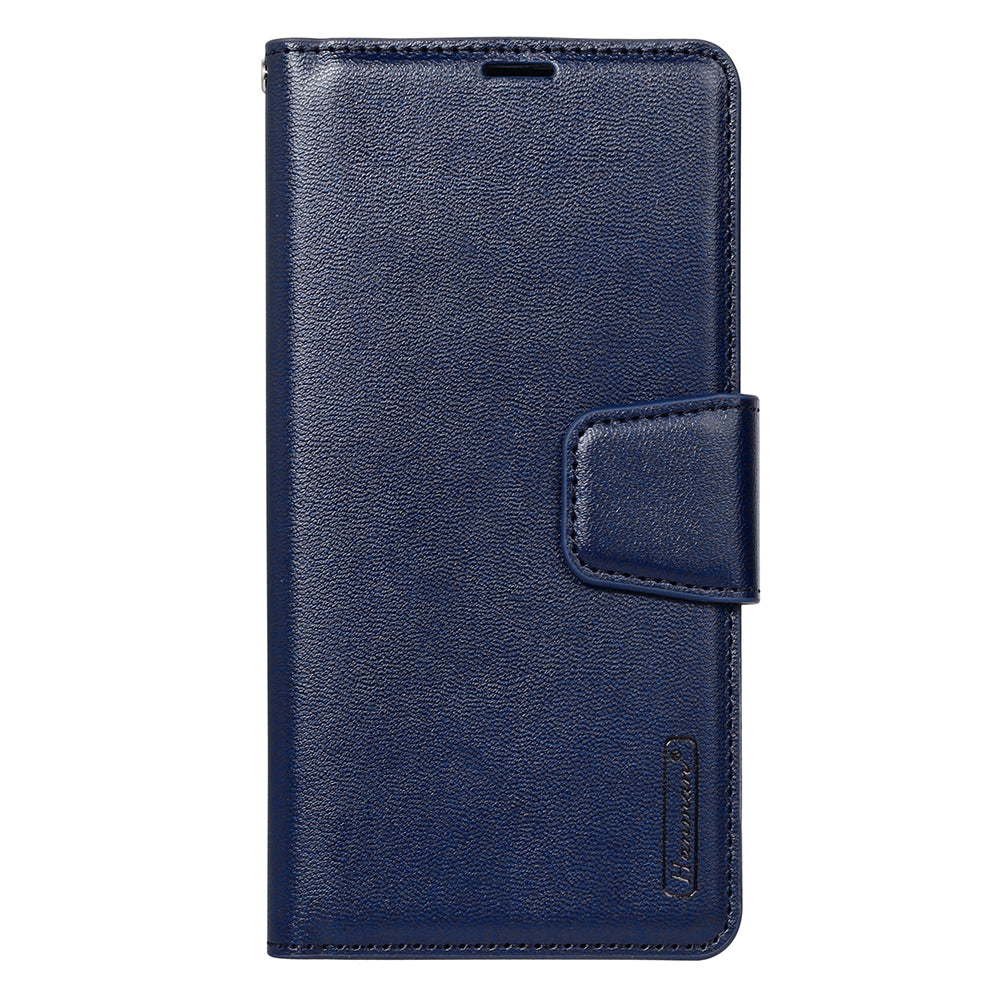 HANMAN Mill Series for Samsung Galaxy S20 FE 4G / FE 5G / S20 Lite / S20 FE 2022 Phone Case PU Leather Stand Wallet Cover - Sapphire