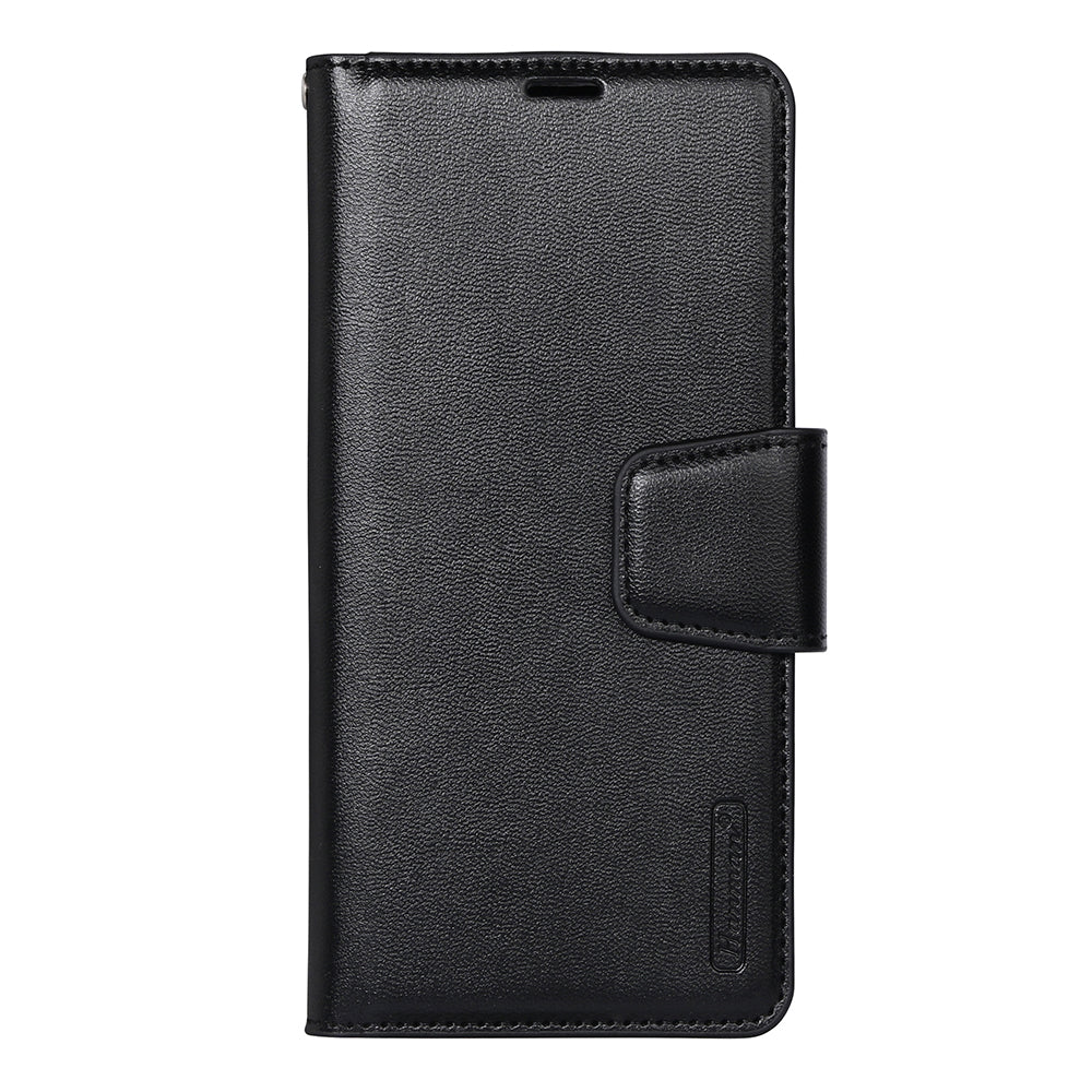 HANMAN Mill Series for Samsung Galaxy S20 Plus 5G / 4G Stand Phone Case Leather Wallet Smartphone Cover - Black