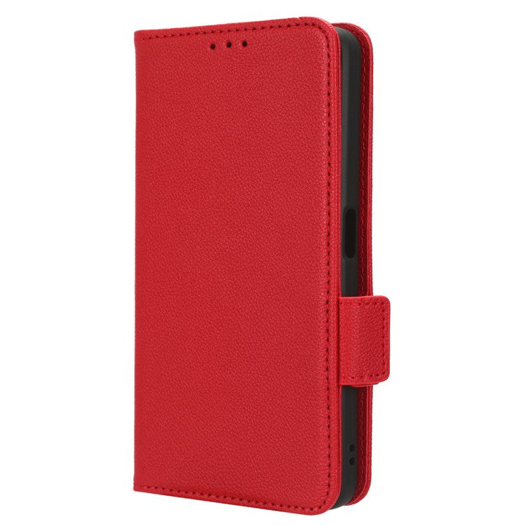 For OnePlus Nord CE 3 Lite 5G / Nord N30 5G PU Leather Case Litchi Texture Wallet Stand Phone Cover - Red