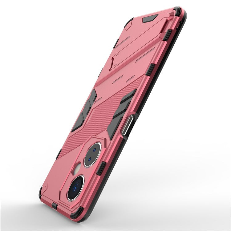 For OnePlus Nord CE 3 Lite 5G / Nord N30 5G Kickstand Phone Case TPU+PC Anti-Scratch Back Cover - Rose