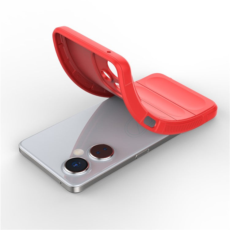 For OnePlus Nord CE 3 Lite 5G / Nord N30 5G Soft TPU Rugged Protective Phone Case Drop-Proof Cover - Red