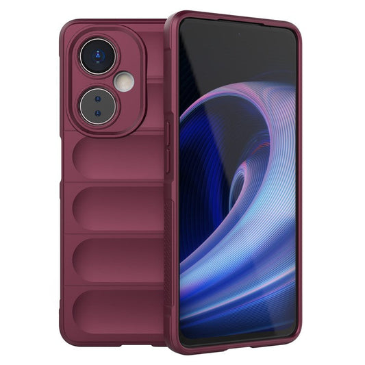 For OnePlus Nord CE 3 Lite 5G / Nord N30 5G Soft TPU Rugged Protective Phone Case Drop-Proof Cover - Wine Red