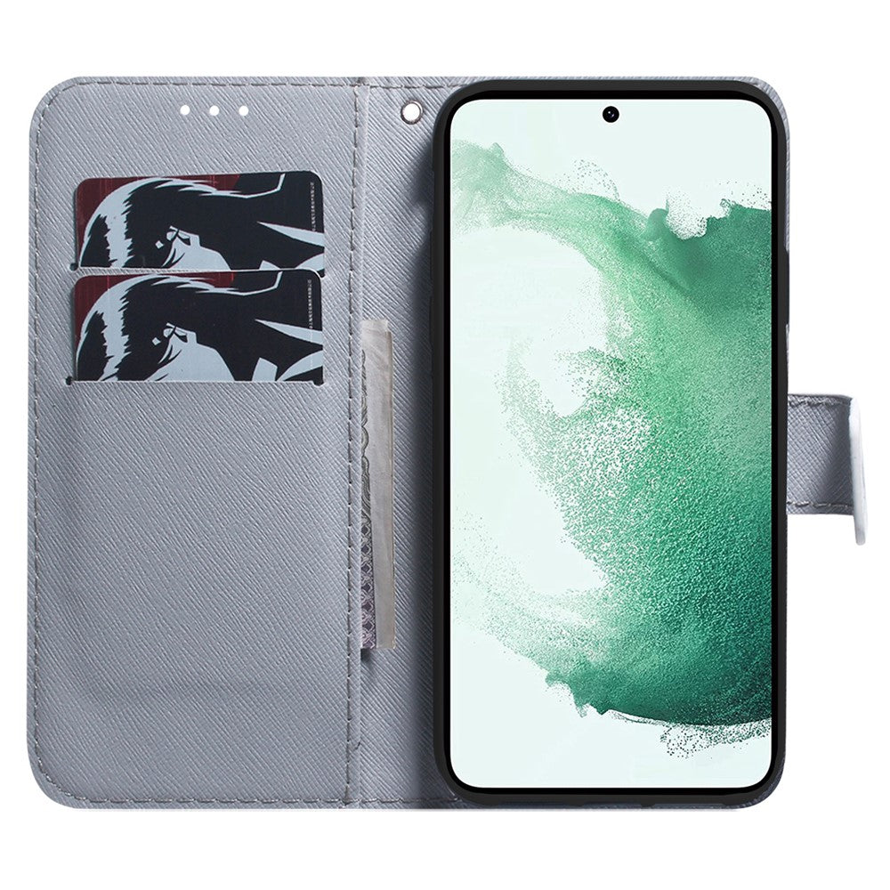 For Samsung Galaxy M14 5G Wallet Stand Pattern Printing Phone Case PU Leather Shockproof Cover Shell - Pug