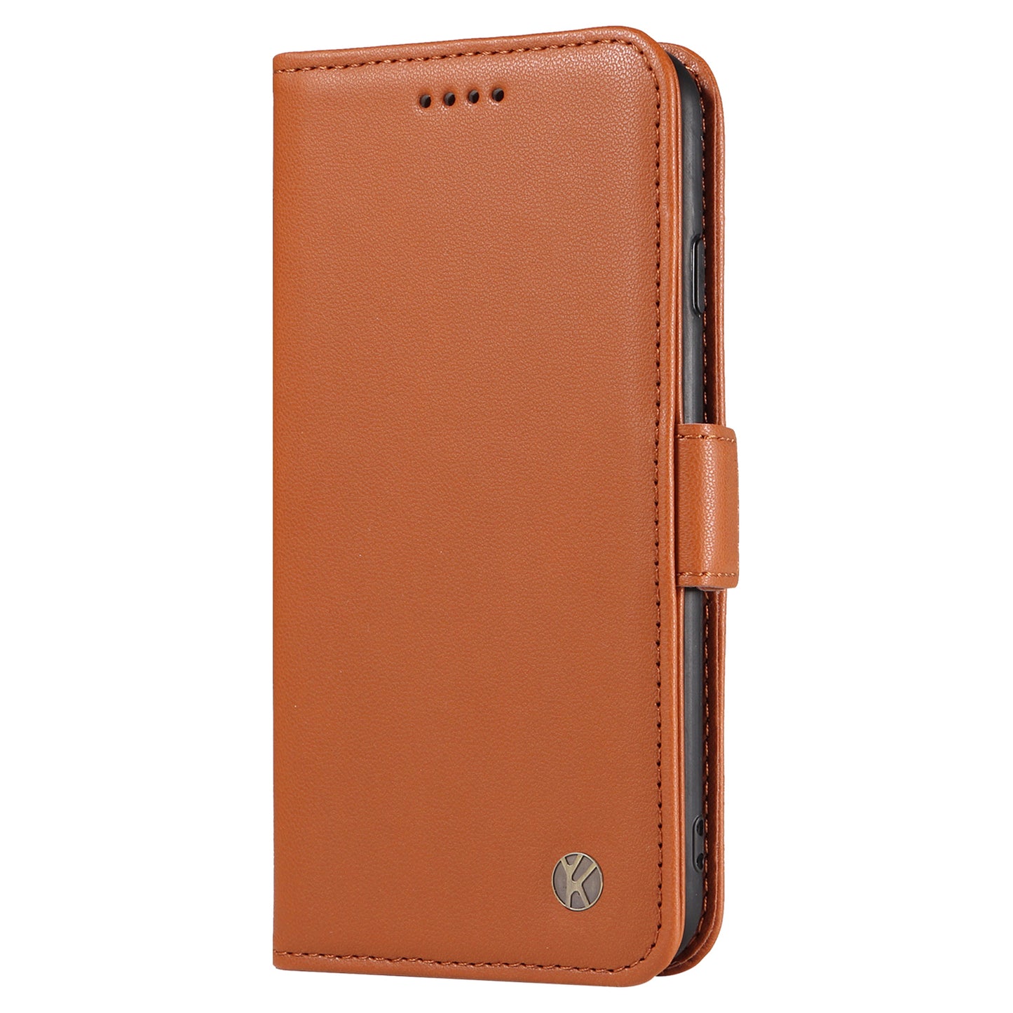 YIKATU YK-003 Wallet Case for Samsung Galaxy S20 FE / S20 FE 5G / S20 FE 2022 / S20 Lite , PU Leather Stand Magnetic Phone Cover - Brown