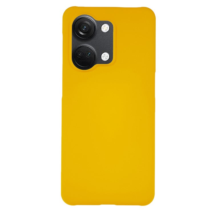 For OnePlus Nord 3 5G / Ace 2V 5G Anti-Dust Rubberized Plastic Hard Case Protective Cell Phone Cover - Yellow