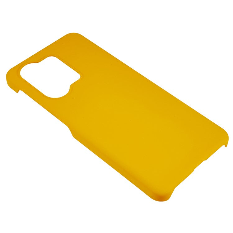 For OnePlus Nord 3 5G / Ace 2V 5G Anti-Dust Rubberized Plastic Hard Case Protective Cell Phone Cover - Yellow