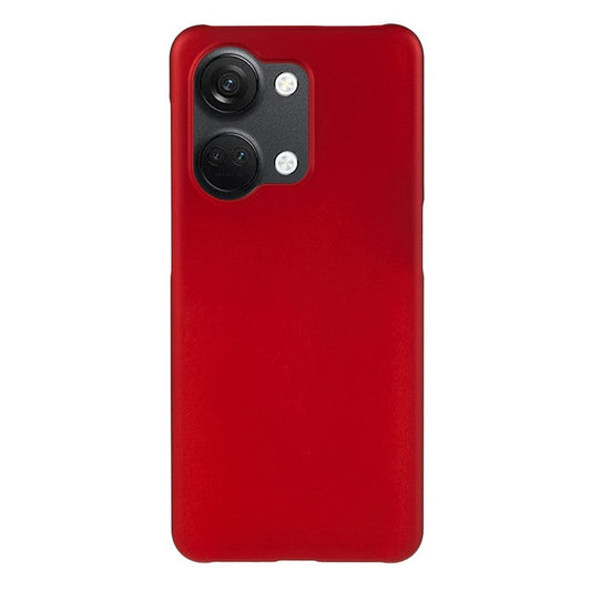 For OnePlus Nord 3 5G / Ace 2V 5G Anti-Dust Rubberized Plastic Hard Case Protective Cell Phone Cover - Red