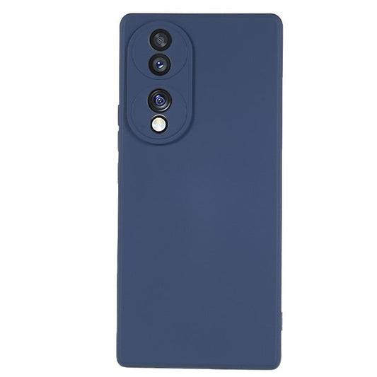 For Honor 70 5G Candy Color Fiber Lining Rubberized TPU Case Anti-drop Phone Cover - Lavender Grey