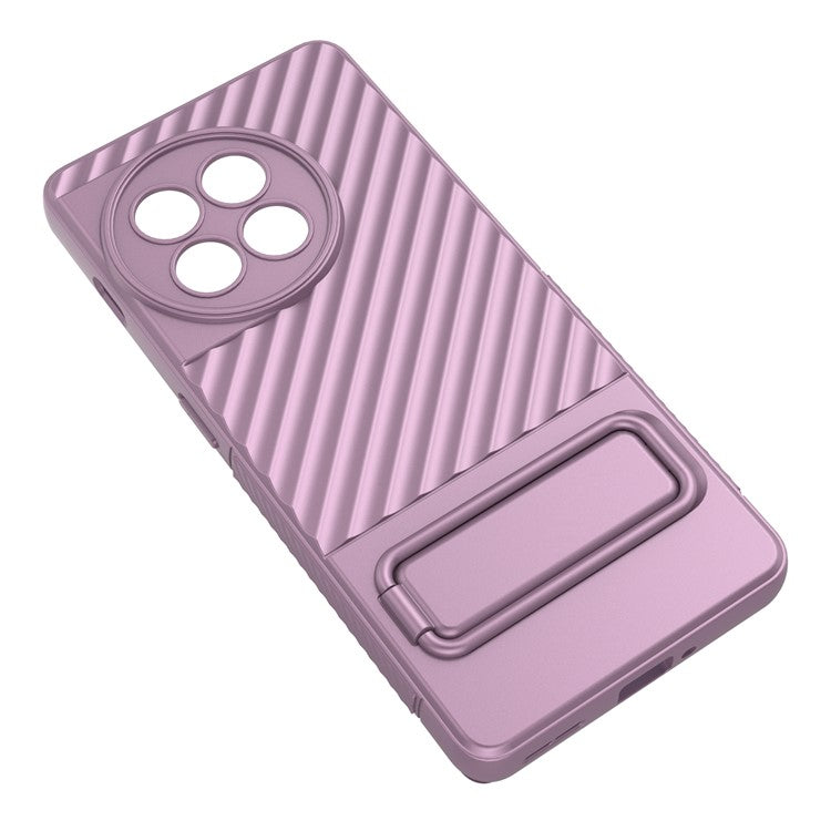For OnePlus Ace 2 5G Rugged TPU Phone Case Kickstand Cover Anti-Drop Shockproof Phone Shell - Light Purple