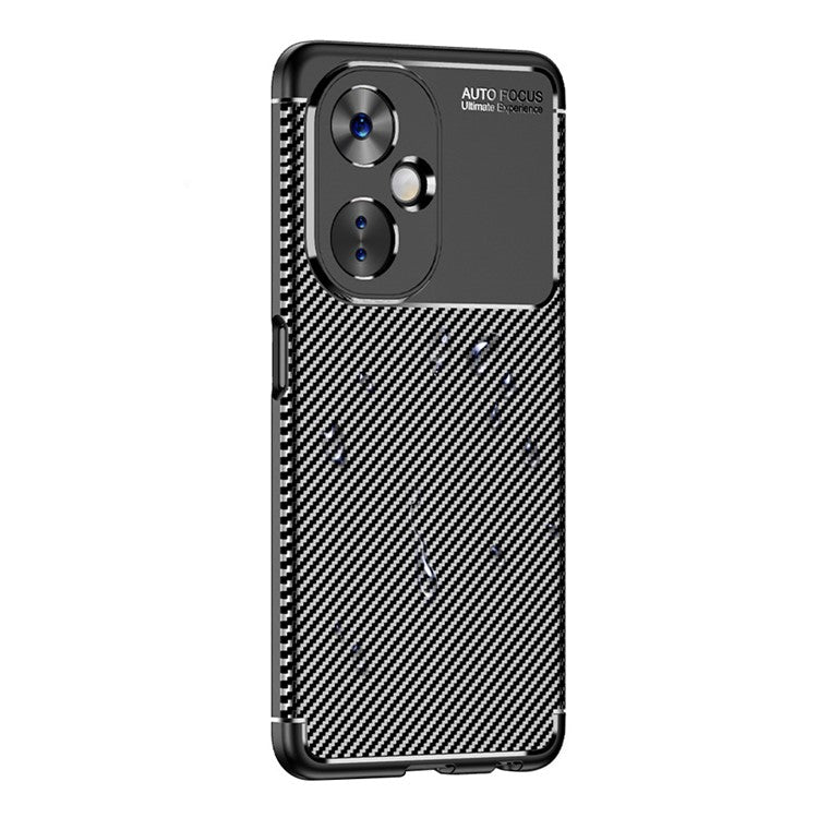 For OnePlus Nord CE 3 Lite 5G / Nord N30 5G Carbon Fiber Texture Case Soft TPU Drop Protection Phone Cover