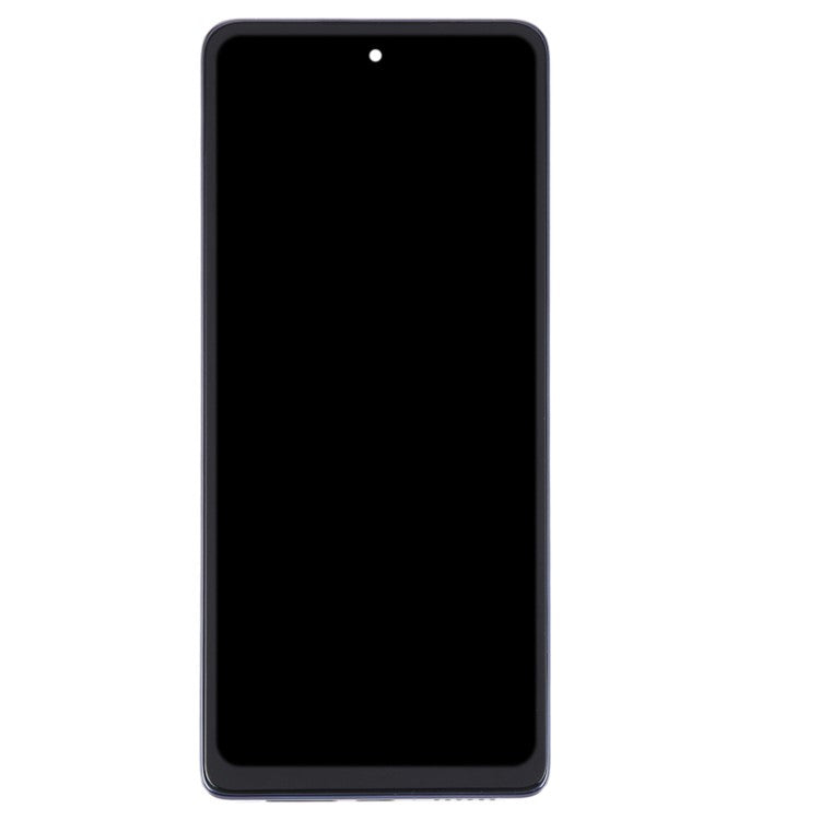 For Motorola Moto G200 5G OEM Grade S LCD Screen and Digitizer Assembly + Frame Replacement Part (without Logo) - Blue