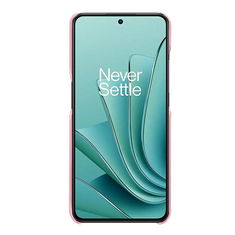 For OnePlus Nord 3 5G / Ace 2V Slim Shockproof Phone Cover PU Leather + PC Calf Texture Phone Case - Rose Gold