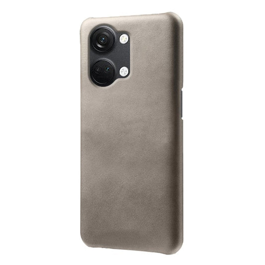 For OnePlus Nord 3 5G / Ace 2V Slim Shockproof Phone Cover PU Leather + PC Calf Texture Phone Case - Grey