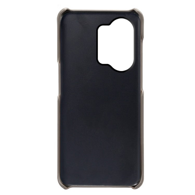 Phone Case for OnePlus Nord 3 5G / Ace 2V Drop Protection Dual Card Slots PU Leather Coated PC Cover - Grey