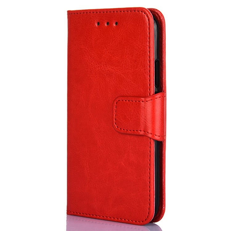 Protective Case for Oppo Find X6 Pro Leather Flip Phone Shell Anti-Fall Wallet Phone Case with Stand - Red