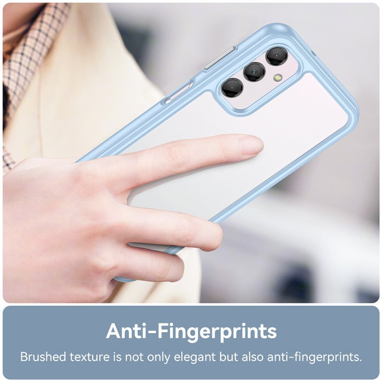 For Samsung Galaxy M14 5G Anti-Drop Phone Cover TPU+Acrylic Dustproof Phone Case Shell  - Blue