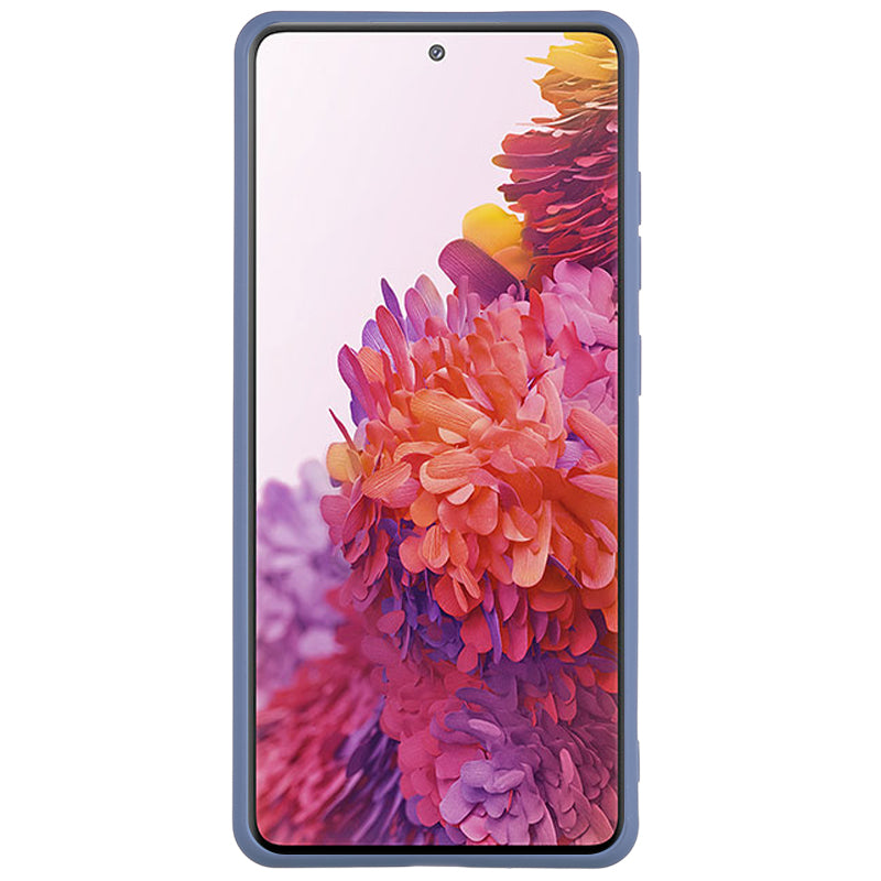 Straight Edge TPU Case for Samsung Galaxy S20 FE 4G / FE 5G / S20 Lite / S20 FE 2022 , Precise Cutout Shockproof Phone Cover - Lavender Grey