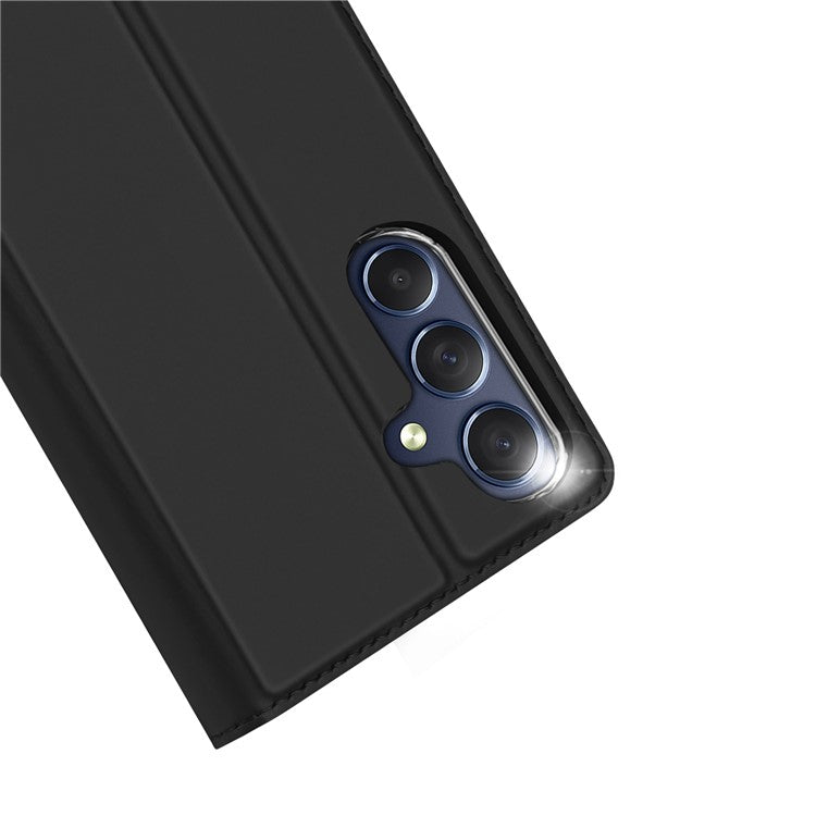 DUX DUCIS Skin Pro Series for Samsung Galaxy M54 5G / F54 5G PU Leather Card Slots Case Flip Stand Phone Cover - Black