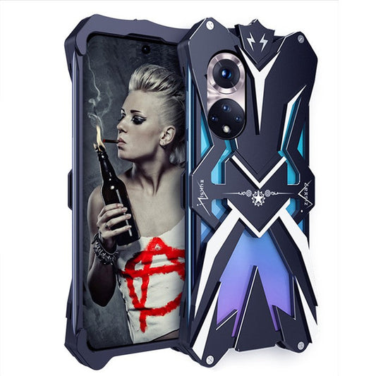 Aluminum Alloy Shockproof Phone Case for Honor 50 , Drop-proof Phone Defender Cover