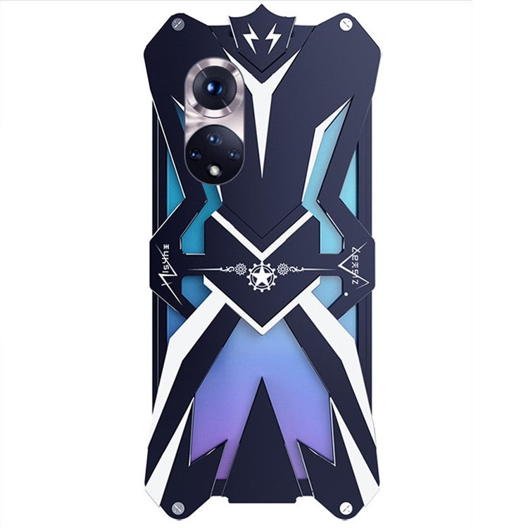 Aluminum Alloy Shockproof Phone Case for Honor 50 , Drop-proof Phone Defender Cover