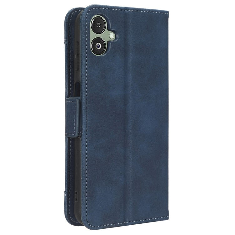 For Samsung Galaxy F14 5G Phone Case Wallet Stand Multiple Card Slots PU Leather Phone Cover - Blue