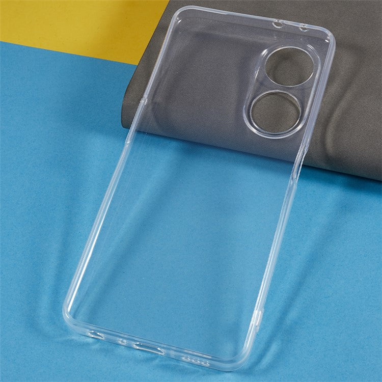 Transparent Phone Case for Oppo A1 5G , Ultra-thin Flexible TPU Protective Phone Cover