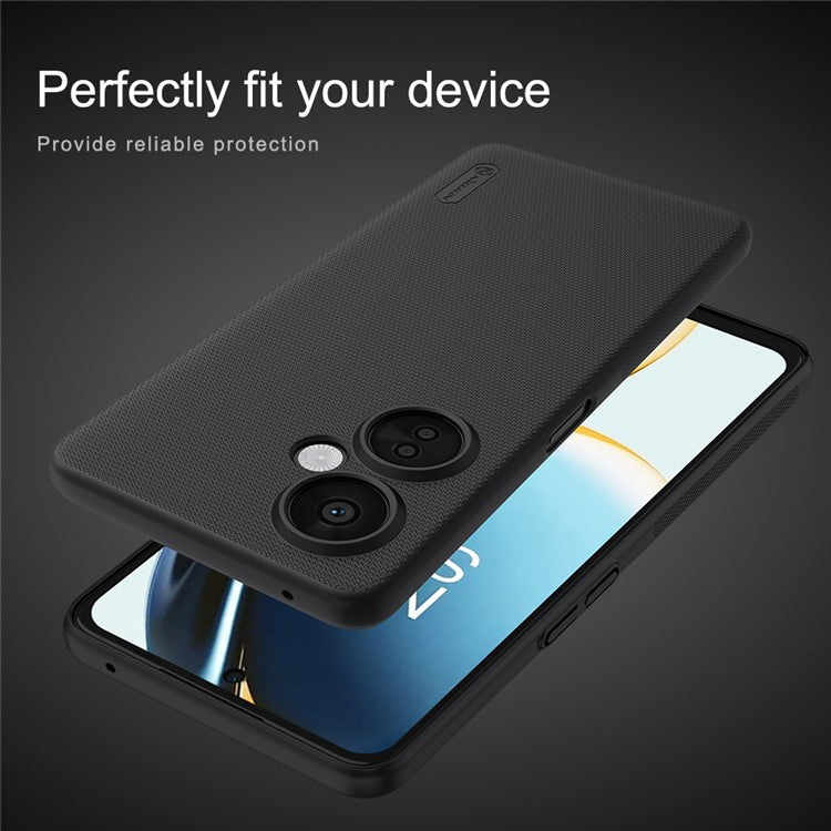 NILLKIN Frosted Shield for OnePlus Nord CE 3 Lite 5G / Nord N30 5G Matte Shockproof Back Cover PC Phone Case - Black