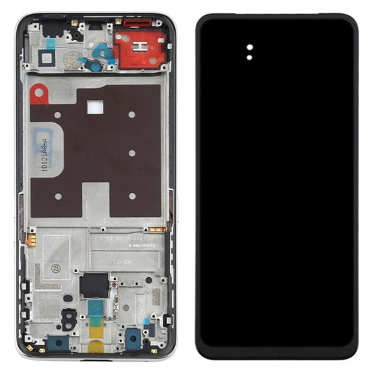 For OPPO Reno2 Z / Reno2 F Grade C OLED Screen and Digitizer Assembly + Frame Repair Part (without Logo) - White