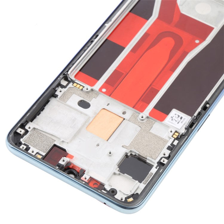 For OPPO Reno3 5G / Reno3 Youth / F15 / Find X2 Lite / K7 (2020) Grade C LCD Screen and Digitizer Assembly + Frame Part (TFT Technology) (without Logo) - Blue