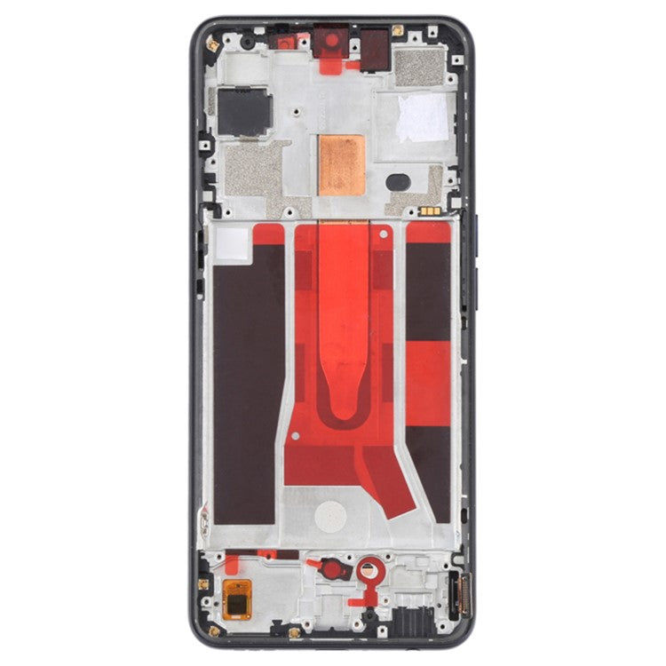 For OPPO Reno3 5G / Reno3 Youth / F15 / Find X2 Lite / K7 (2020) Grade C OLED Screen and Digitizer Assembly + Frame Repair Part (without Logo) - Black