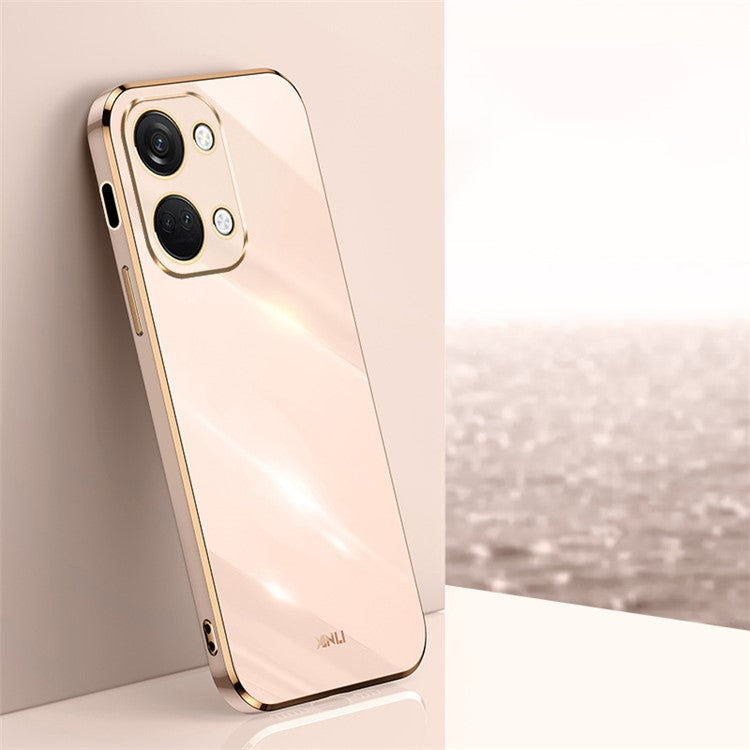 XINLI For OnePlus Nord 3 5G / Ace 2V Soft TPU Phone Case Electroplating Edge Phone Cover - Pink