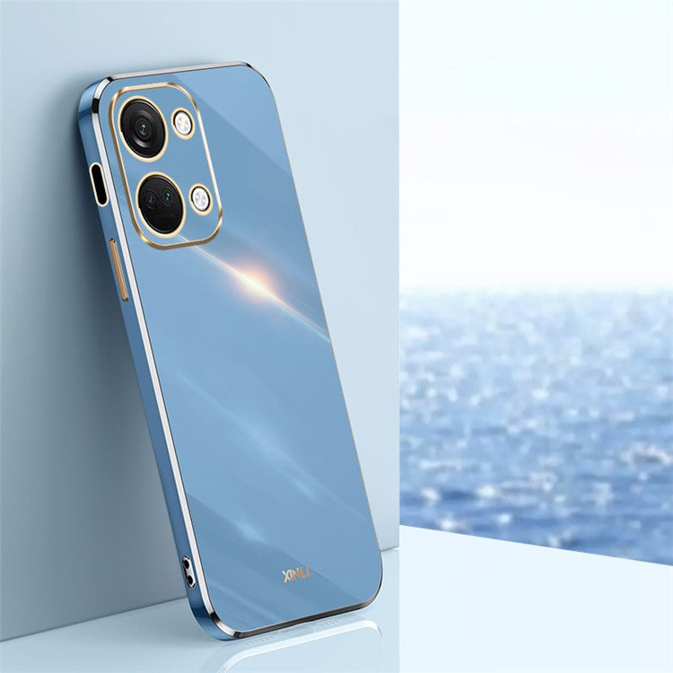 XINLI For OnePlus Nord 3 5G / Ace 2V Soft TPU Phone Case Electroplating Edge Phone Cover - Blue
