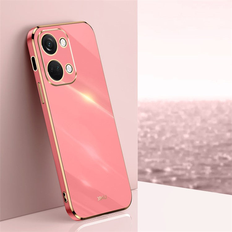 XINLI For OnePlus Nord 3 5G / Ace 2V Soft TPU Phone Case Electroplating Edge Phone Cover - Red