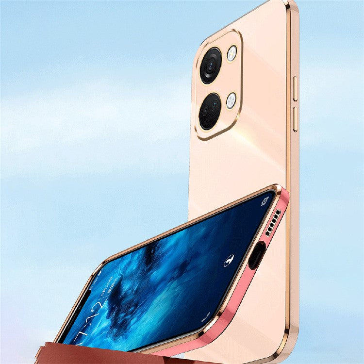XINLI For OnePlus Nord 3 5G / Ace 2V Soft TPU Phone Case Electroplating Edge Phone Cover - White