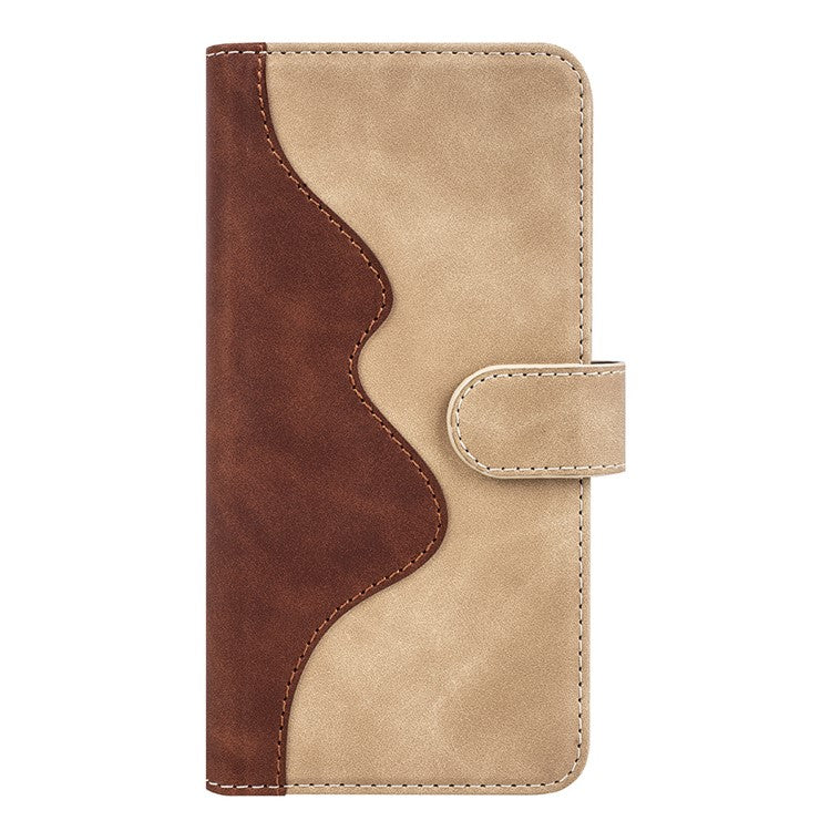 Phone Case for Oppo Find X6 Pro , Shockproof Splicing Leather Wallet Cover Flip Stand Phone Case - Yellow