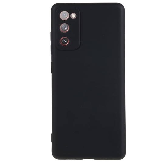 For Samsung Galaxy S20 Lite / S20 FE / S20 FE 5G / S20 FE 2022 Fiber Lining Rubberized TPU Cover Phone Case - Black