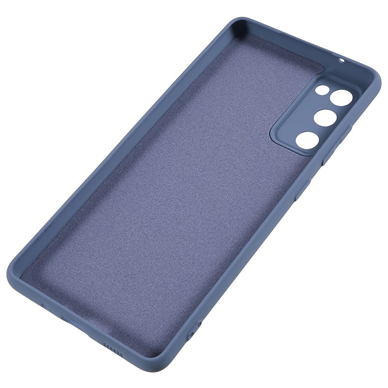 For Samsung Galaxy S20 Lite / S20 FE / S20 FE 5G / S20 FE 2022 Fiber Lining Rubberized TPU Cover Phone Case - Lavender Grey