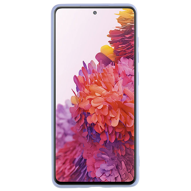 For Samsung Galaxy S20 Lite / S20 FE / S20 FE 5G / S20 FE 2022 Fiber Lining Rubberized TPU Cover Phone Case - Light Purple