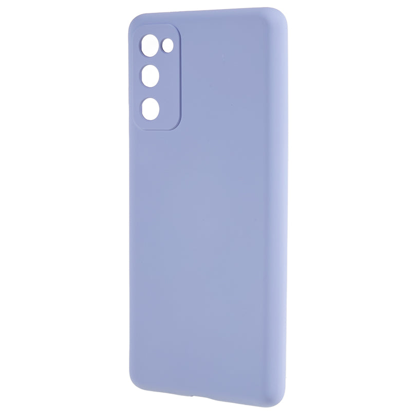 For Samsung Galaxy S20 Lite / S20 FE / S20 FE 5G / S20 FE 2022 Fiber Lining Rubberized TPU Cover Phone Case - Light Purple