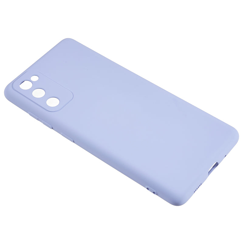 For Samsung Galaxy S20 Lite / S20 FE / S20 FE 5G / S20 FE 2022 Fiber Lining Rubberized TPU Cover Phone Case - Light Purple