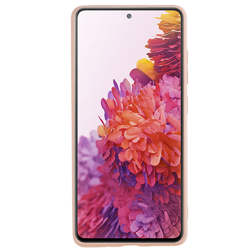 For Samsung Galaxy S20 Lite / S20 FE / S20 FE 5G / S20 FE 2022 Fiber Lining Rubberized TPU Cover Phone Case - Pink