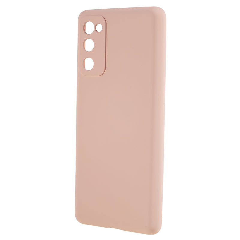 For Samsung Galaxy S20 Lite / S20 FE / S20 FE 5G / S20 FE 2022 Fiber Lining Rubberized TPU Cover Phone Case - Pink