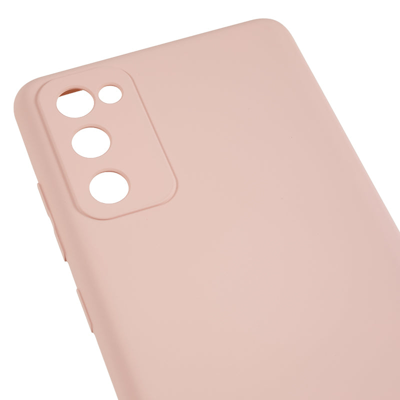 For Samsung Galaxy S20 Lite / S20 FE / S20 FE 5G / S20 FE 2022 Fiber Lining Rubberized TPU Cover Phone Case - Pink