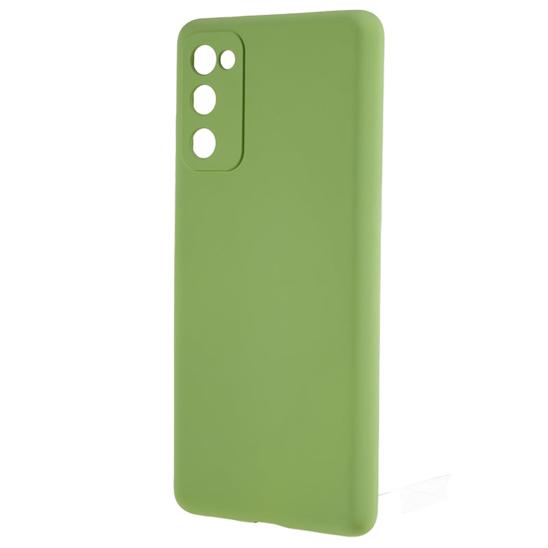 For Samsung Galaxy S20 Lite / S20 FE / S20 FE 5G / S20 FE 2022 Fiber Lining Rubberized TPU Cover Phone Case - Matcha Green