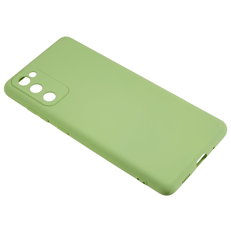 For Samsung Galaxy S20 Lite / S20 FE / S20 FE 5G / S20 FE 2022 Fiber Lining Rubberized TPU Cover Phone Case - Matcha Green