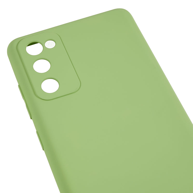 For Samsung Galaxy S20 Lite / S20 FE / S20 FE 5G / S20 FE 2022 Fiber Lining Rubberized TPU Cover Phone Case - Matcha Green