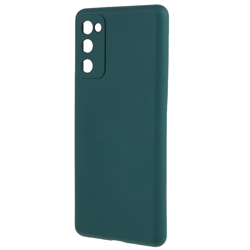 For Samsung Galaxy S20 Lite / S20 FE / S20 FE 5G / S20 FE 2022 Fiber Lining Rubberized TPU Cover Phone Case - Army Green