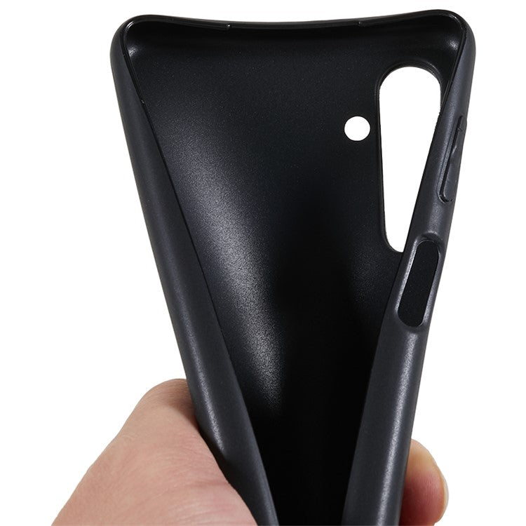 For Samsung Galaxy M54 5G / F54 5G Glossy TPU Case Anti-scratch Phone Cover - Black